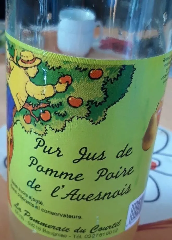 Pur jus de pomme poire de l'auvesnois