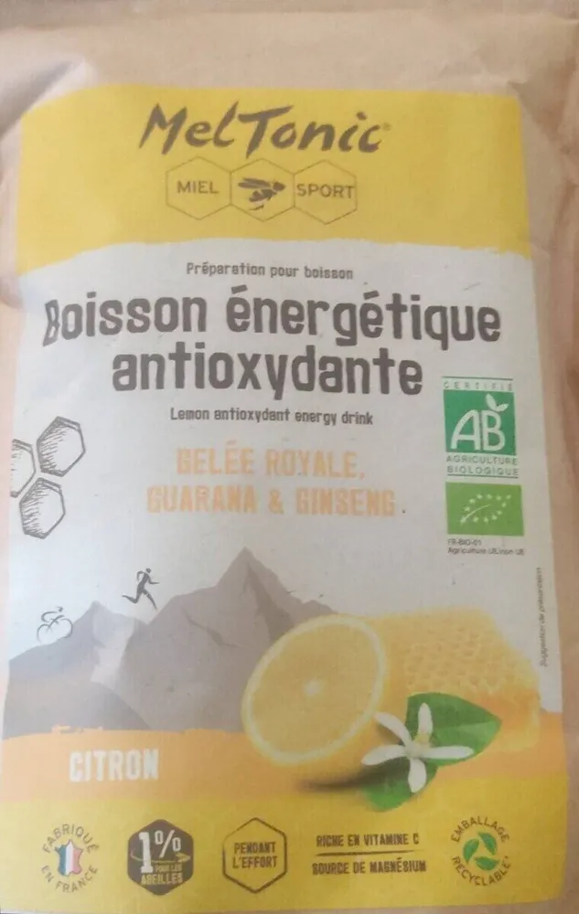 Boisson énergétique antioxydante