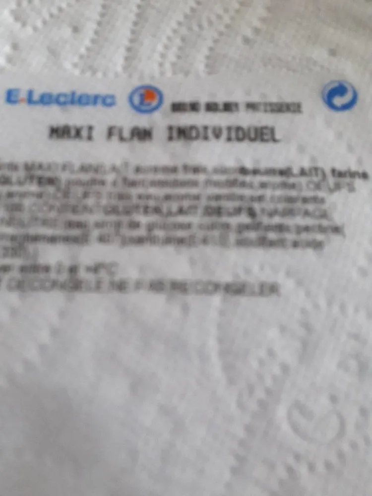 maxi flan individuel