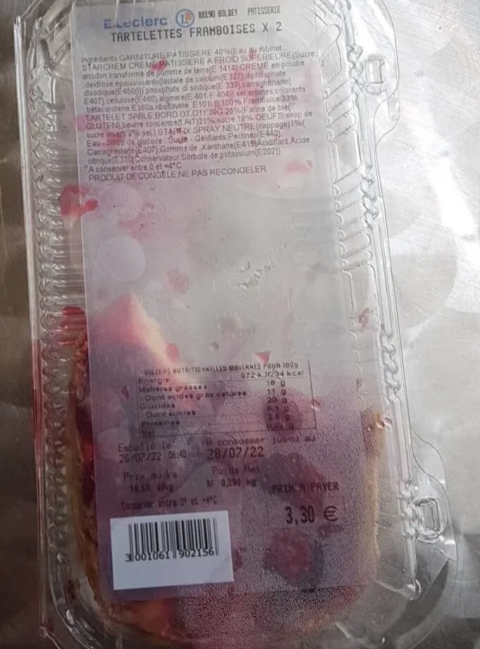 Tartelettes framboises