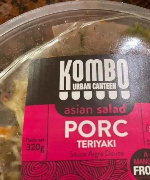 Asian salade porc teriyaki