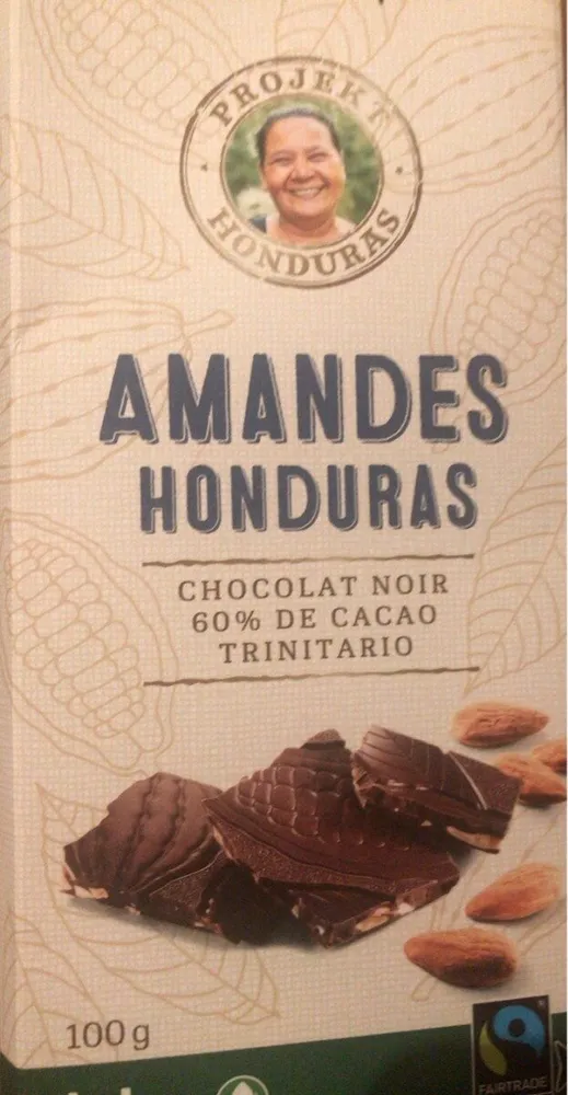 Chocolat noir Amandes Honduras