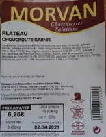 Plateau Choucroute Garnie