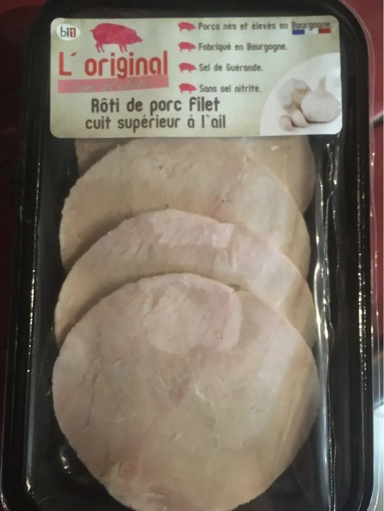 L'original Roti de porc filet cuit superieur a l'ail