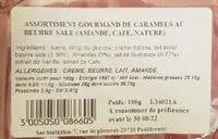 Assortiment de caramels au beurre salé