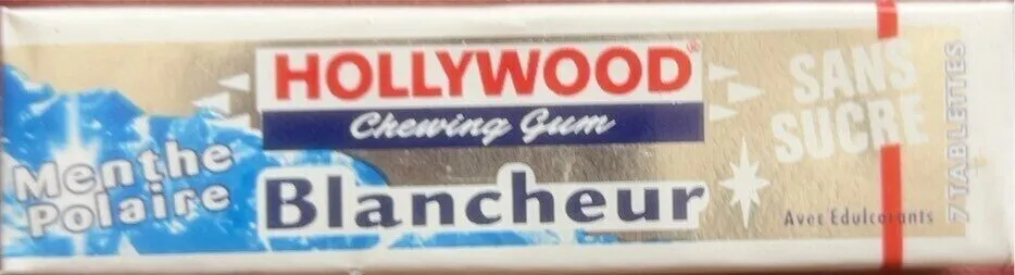 Hollywood chewing gum blancheur menthe polaire