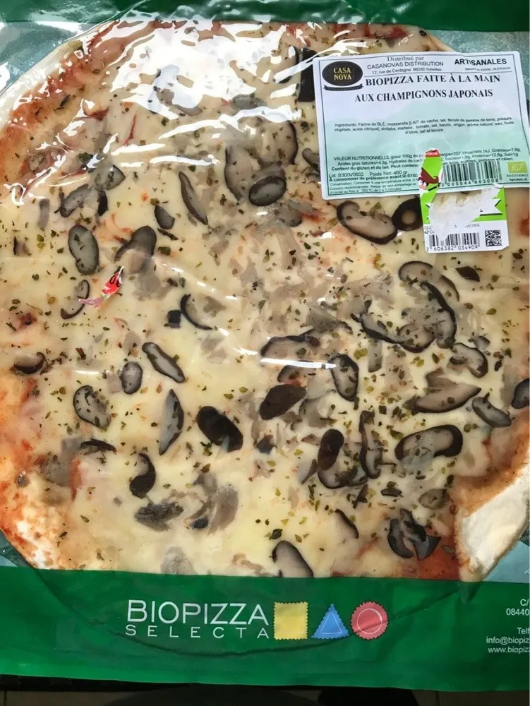 Biopizza champignons japonais