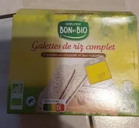 Galettes de riz complet fourrés au chocolat et aux noisettes