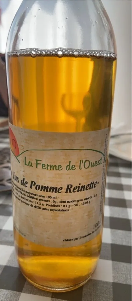 Pur jus de pomme reinette