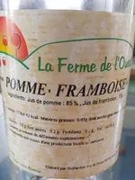 Jus de pomme, framboise