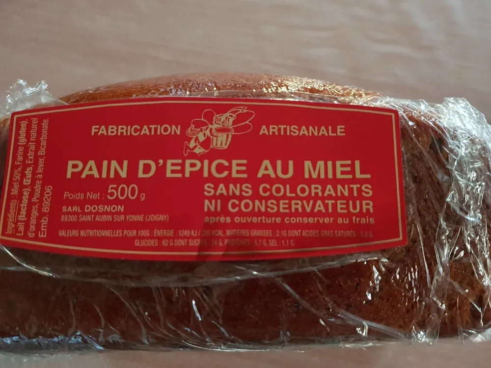 Pain d'épices au miel