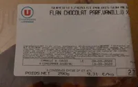 Flan chocolat parfum vanille