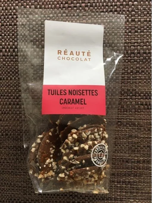 Tuiles noisettes caramel