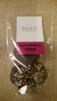 Tuiles noisettes caramel