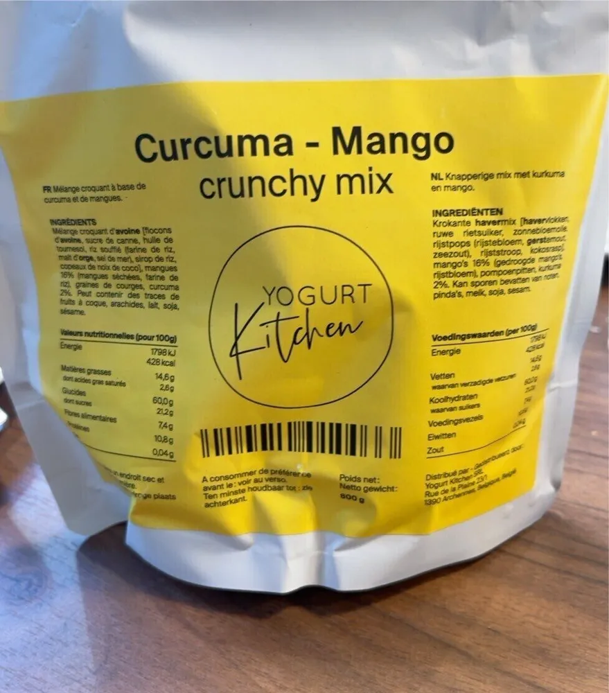Curcuma mango crunchy mix