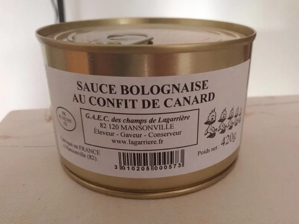 Sauce bolognaise au conflit de canard