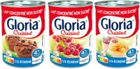 GLORIA Lait concentré non sucré 1/2 écrémé boîtes 3x410g