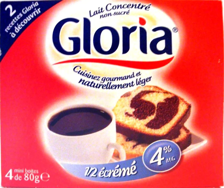 Lait concentré non sucré 1/2 écrémé
