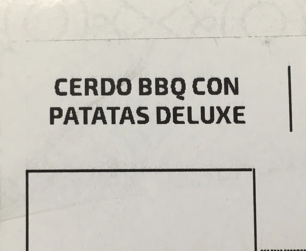 Cerdo BBQ con patatas deluxe