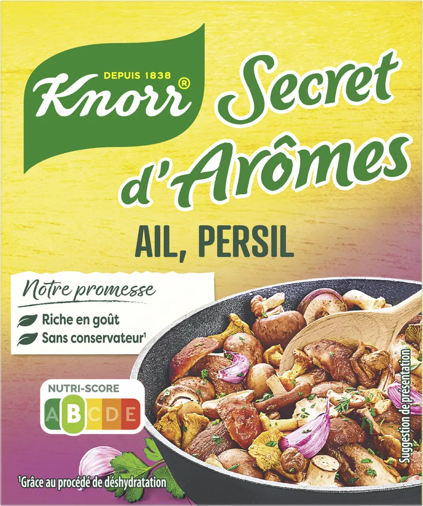 Knorr Secret d'Arômes Bouillon Ail Persil 9 Tablettes 90g