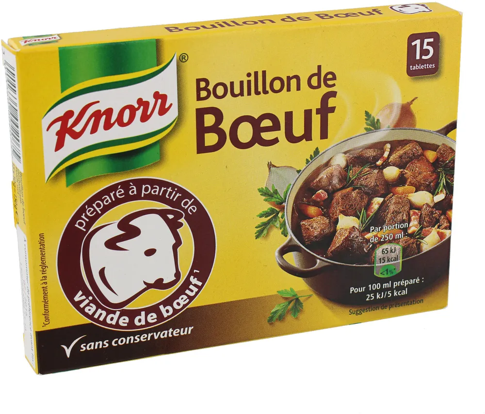 Knorr Bouillon Bœuf 15 Tablettes 150g