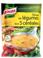 Soupe de légumes aux 5 céréales