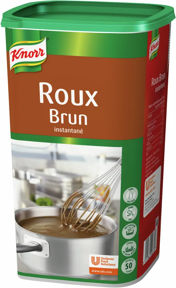 Knorr Roux Brun Instantané Déshydraté boîte 1kg jusqu'à 50L