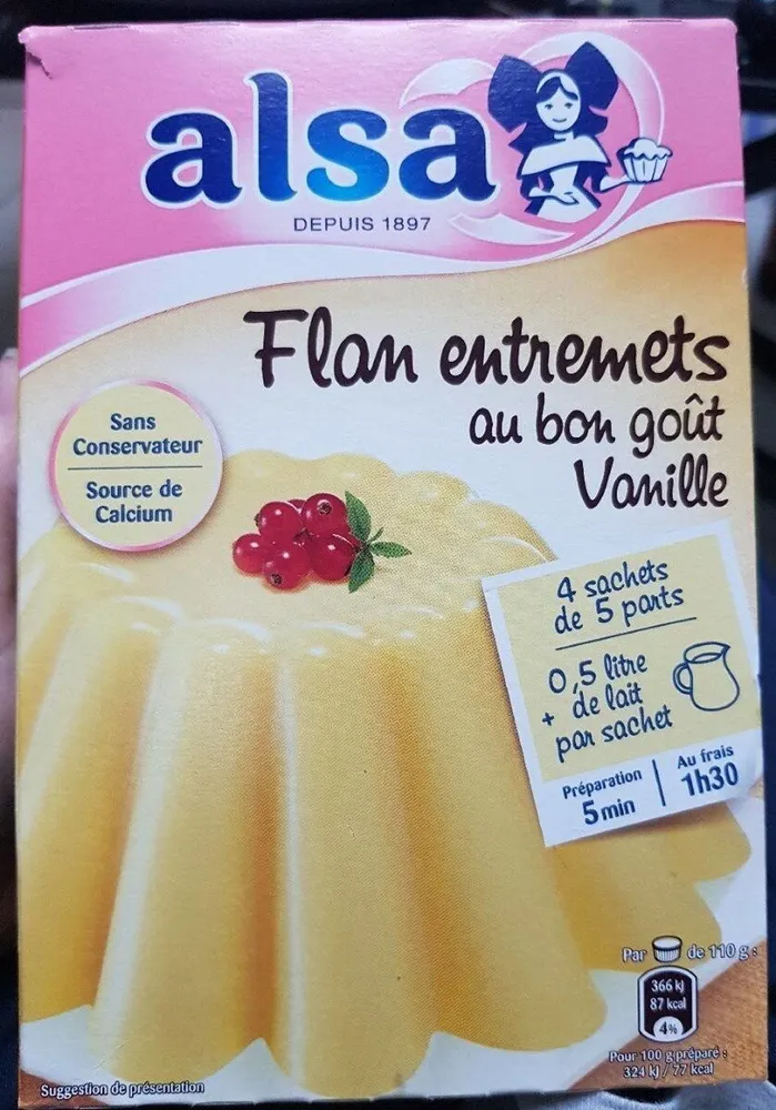 Flan Entremets saveur vanille