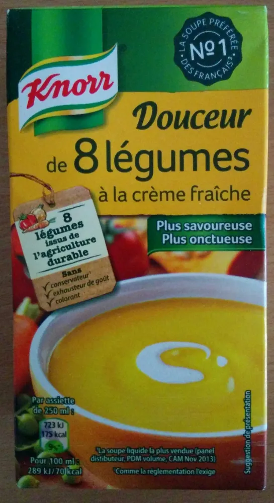 Douceur de 8 légumes à la crème fraîche