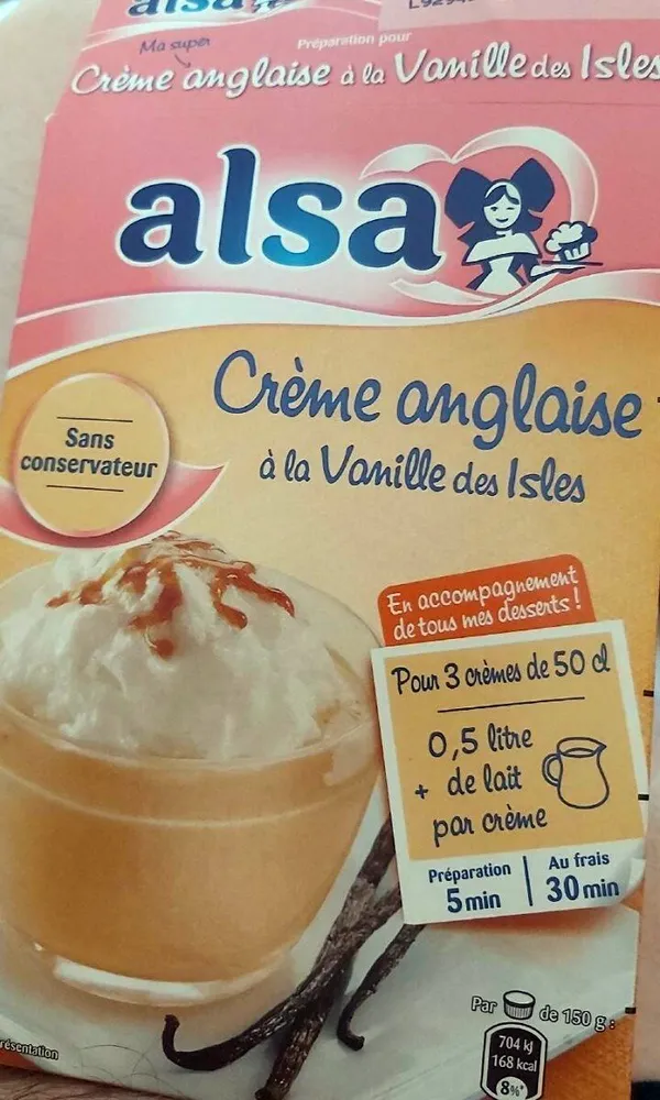 Crème Anglaise à la Vanille des Isles 3 sachets de 100 g