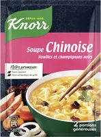 Knorr Soupe Déshydratée Chinoise Nouilles et Champignons Noirs Sachet 69g 2 Portions