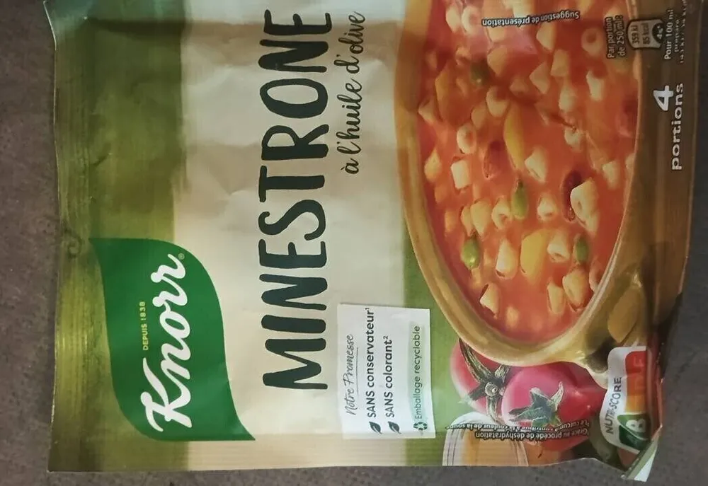 Minestrone a l'huile d'olive