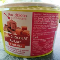 Glace chocolat au lait caramel