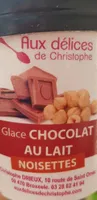 Glace chocolat au lait noisette
