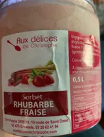 Sorbet Rhubarbe Fraise