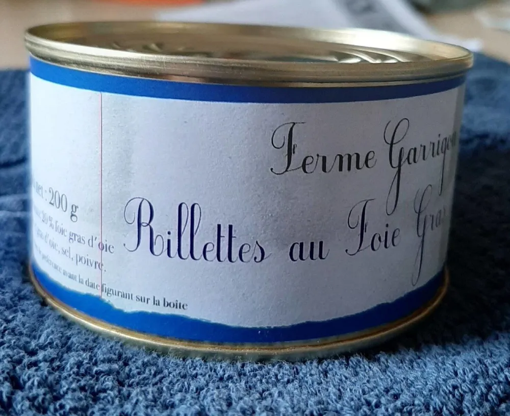 Rillettes au foie gras d'oie