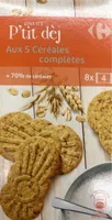 Biscuit p’tit dej aux 5 cereales completes