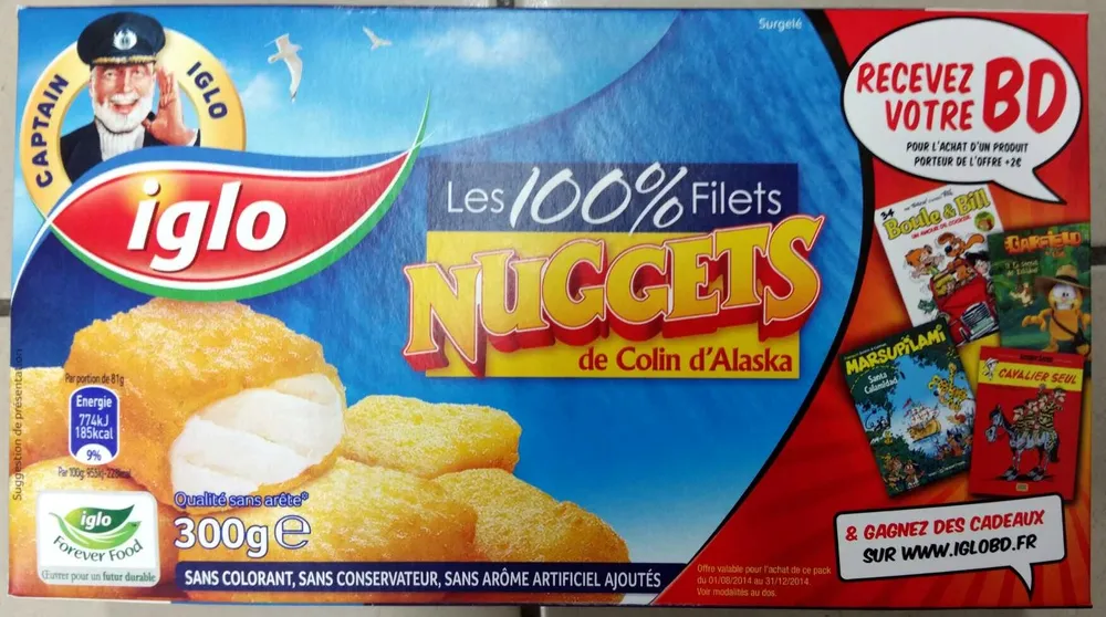Nuggets de Colin d'Alaska 100% filets