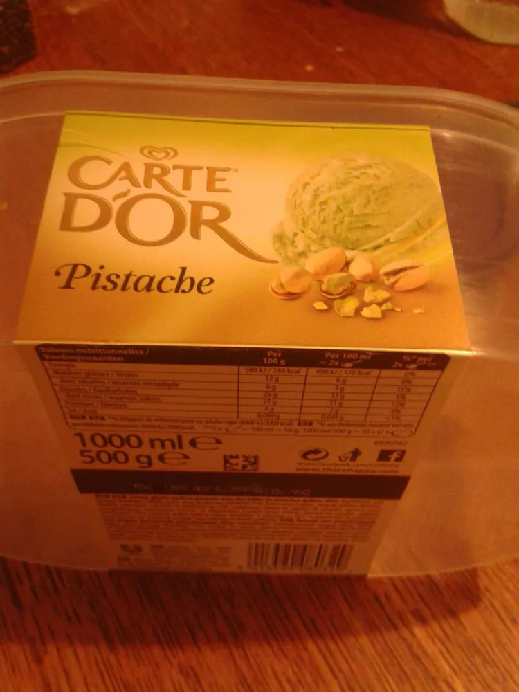 Glace  pistache