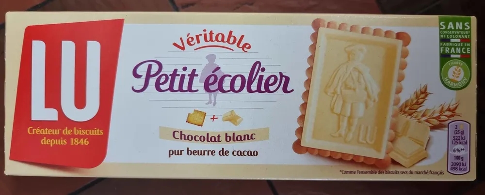 Véritable petit écolier Chocolat Blanc 150g
