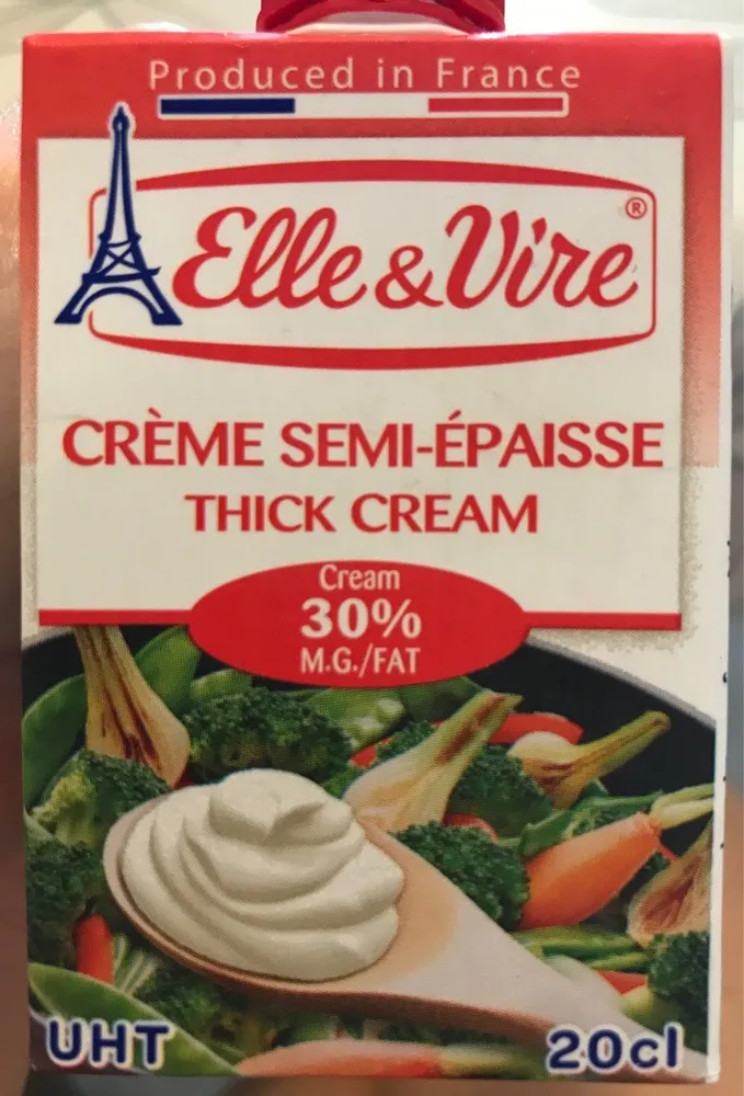 Crème semi épaisse