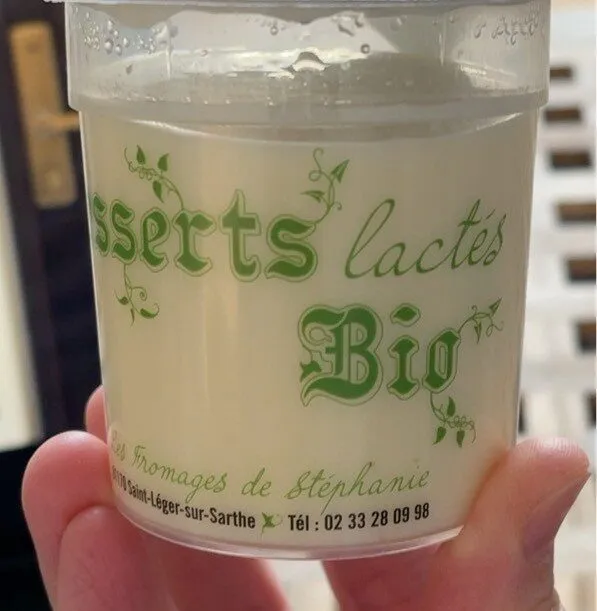 Dessert bio lacte