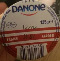 Danone yaourt fraise