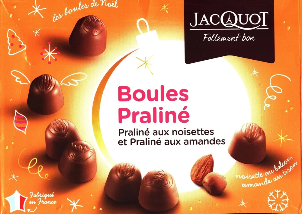 Boules Praliné Assorties Noisettes Ou Amandes Jacquot