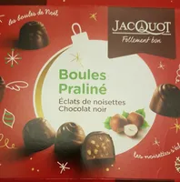 Boules Praliné éclats de noisettes-chocolat noir