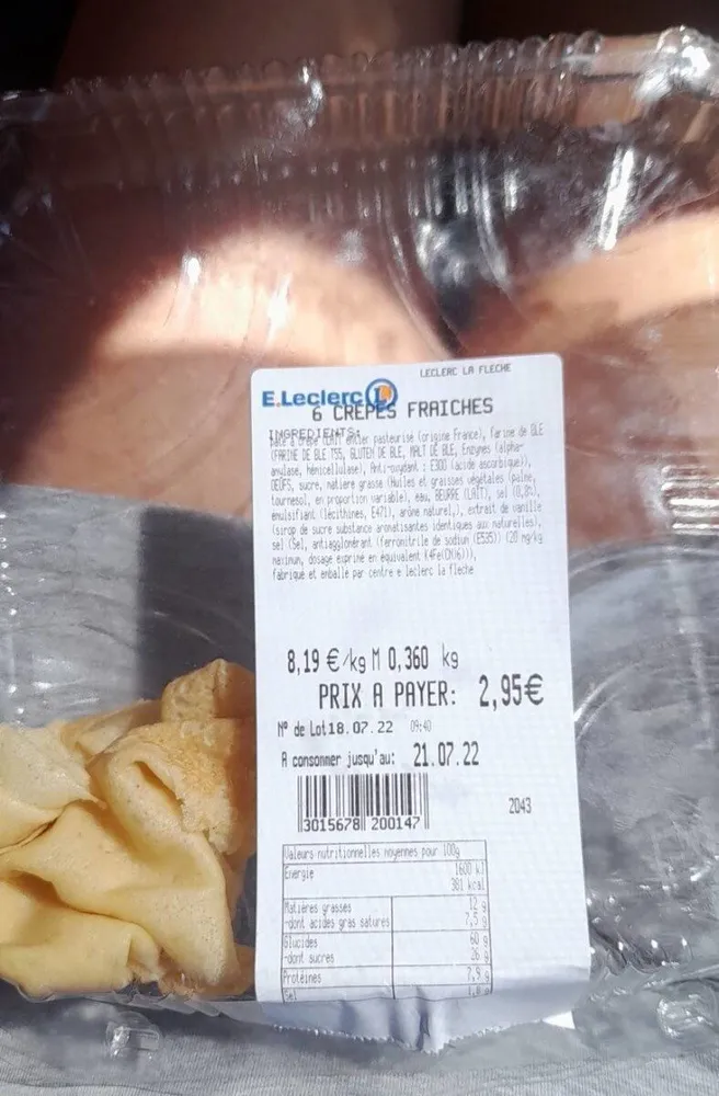Crêpes fraîches