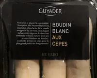 Boudin blanc aux cepes
