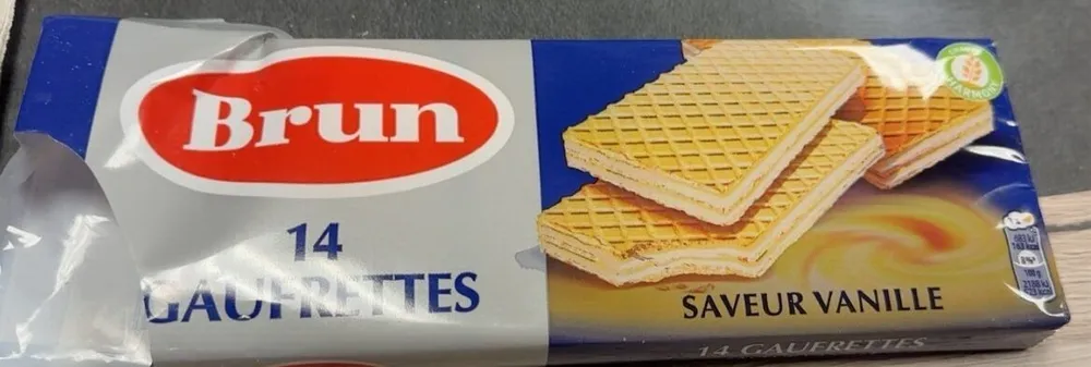 14 Gaufrettes saveur vanille