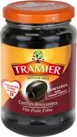 Olives noires confites dénoyautées bocal 150g