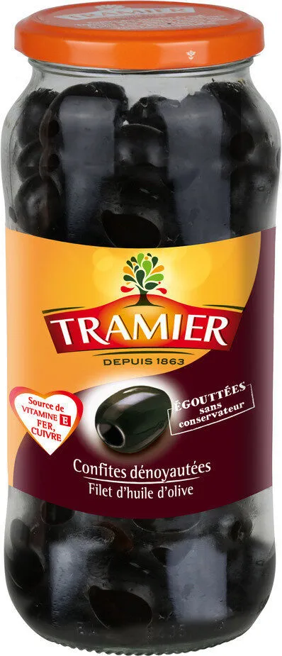Olives noires confites